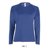 Sol&#039;S Női hosszú ujjú sport póló, SOL&#039;S SO02072, Royal Blue-2XL