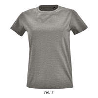 Sol&#039;S Női IMPERIAL FIT kreknyakú rövid ujjú póló, SOL&#039;S SO02080, Grey Melange-XL
