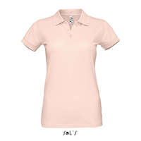 Sol&#039;S Női PERFECT három gombos rövid ujjú galléros piké pamut póló, SOL&#039;S SO11347, Creamy Pink-L