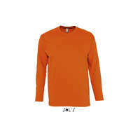 Sol&#039;S Férfi MONARCH hosszú ujjú pamut póló, SOL&#039;S SO11420, Orange-M