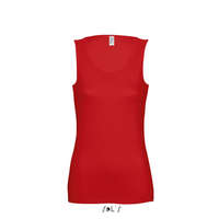 Sol&#039;S Női JANE ujjatlan pamut póló-trikó, SOL&#039;S SO11475, Red-XL