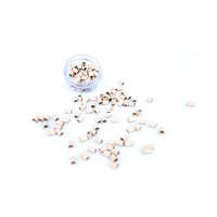 HairExtensionShop Mikro Hüvely Hajhosszabbításhoz Réz Szilikonmentes Nélkül Peremes Középszőke 100db #6 - Hossz 4mm, Belső Átmérő 2.4mm, Külső Átmérő 3mm