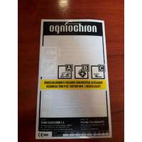 0134 - Ogniochron 3 kg porral oltó tűzoltó készülékhez matrica porraloltó tűzoltó készülék