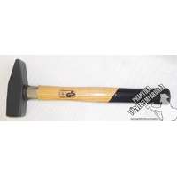 SLAKKAL - Lakatos kalapács, lakatoskalapács, acél fej, kőris fa nyél, acél gyűrűvel, 500 g