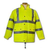  AFLASHKAT2- Bélelt téli kabát, Fluoreszkáló, Fényvisszaverő (Munkáskabát, Munkás kabát)