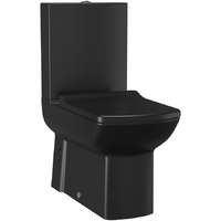 Creavit LARA kombi WC, alsó/hátsó kifolyású, ülőke nélkül matt fekete