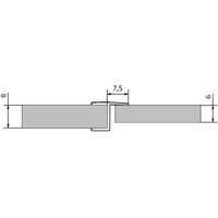 Polysan POLYSAN Tömítő szilikon profil nyíló és fix üveg közé, 2000 mm, 8mm-es üveghez