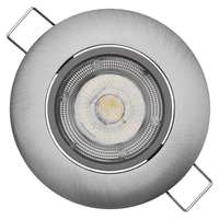 Emos Emos LED spot lámpa Exclusive ezüst, kör alakú, 5W neutrális fehér 1540125570