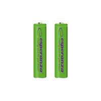 Esperanza Esperanza Tölthető akkumulátor NI-MH AAA 1000mAh 2db, zöld EZA101G
