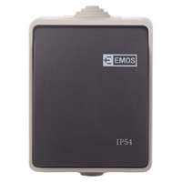 Emos Emos Fali kapcsoló 1,6-os sz., IP54, 1 gomb 3104139800
