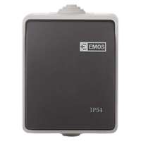 Emos Emos Fali kapcsoló lépcsős 7-es sz., IP54, 1 gomb 1950011202