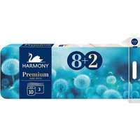 Harmony Harmony Toalettpapír 3-rétegű HARMONY PREMIUM – 8+2 tekercs