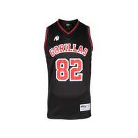 Proteinstore SAN MATEO JERSEY TANK TOP - BLACK/RED