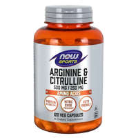  Now foods - Arginin & Citrullin 500 mg/250 mg 120 db veg kapszula