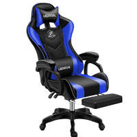 Novadell ind. Likeregal 920 gamer szék lábtartóval kék (LI-SW110BL)