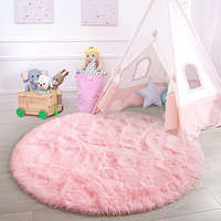 Amaz Fluffy rózsaszín szőnyeg kör alak átmérő: 60cm SH-03
