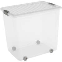 Curver W box tárolódoboz XL transzparens/szürke 78L 57x39x52cm transzp.tetős