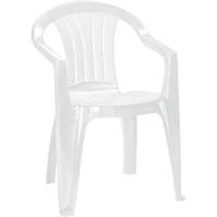Keter Sicilia kartámaszos műanyag kerti szék, fehér
