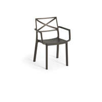 Keter Metalix műanyag kartámaszos kerti szék, öntött vas színű