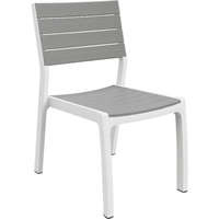 Keter Harmony műanyag kerti szék, fehér-világos szürke