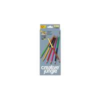 CREATIVE JUNGLE Színes ceruza CREATIVE JUNGLE grey kétvégű háromszögletű 24 szín/készlet