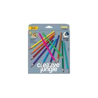 CREATIVE JUNGLE Színes ceruza CREATIVE JUNGLE grey háromszögletű 24 db/készlet