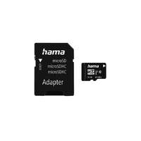 HAMA Memóriakártya HAMA microSDHC 16 GB + adapter