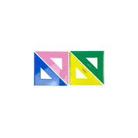 NEBULO Vonalzó NEBULO háromszög 45 fokos 15 cm színes