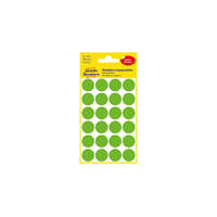 AVERY Etikett AVERY 3597 öntapadó jelölőpont zöld 18mm 96 jelölőpont/csomag