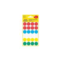 AVERY Etikett AVERY 3089 öntapadó jelölőpont vegyes 5 szín 18 mm 96 jelölőpont/csomag