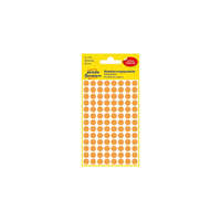 AVERY Etikett AVERY 3178 öntapadó jelölőpont neon sárga 8mm 416 jelölőpont/csomag