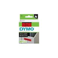 DYMO Feliratozó szalag DYMO D1 12mm x 7m piros alapon fekete írásszín