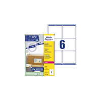 AVERY Etikett AVERY L7166-100 99,1x93,1 mm fehér 600 címke/doboz 100 ív/doboz