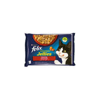 FELIX Állateledel alutasakos FELIX Sensations Jellies macskáknak 4-pack házias marha-csirke válogatás aszpikban 4x85g