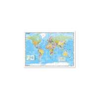 STIEFEL Térkép STIEFEL A föld országai 100 x 140 cm fémléces fóliás zászlókkal