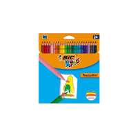 BIC Színes ceruza BIC Kids Tropicolors hatszögletű 24 db/készlet