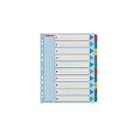 ESSELTE Regiszter ESSELTE A/4 maxi laminált karton újraírható 1-10