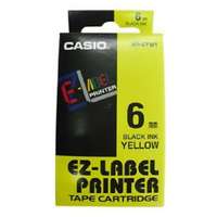 Casio Feliratozó szalag CASIO XR 6 YW1 6mm x 8m sárga alapon fekete írásszín