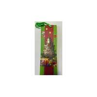  Italtasak karácsonyi, fenyőfás 3D glitteres szalagfüles 11,5 x 35 x 9 cm UTOLSÓ DARABOK