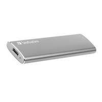 Verbatim 120 GB Vx500 Portable SSD (USB 3.1, fém, szürke)