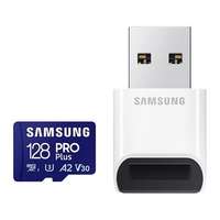 Samsung 128 GB MicroSDXC Card Pro Plus (180 MB/s, Class 10, U3, V30, A2, adapter nélkül)