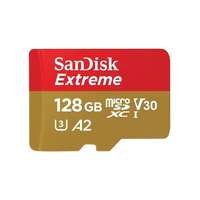 SanDisk 128 GB MicroSDXC Card Extreme (190 MB/s, Class 10, UHS-I U3, V30, A2)