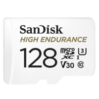 SanDisk 128 GB MicroSDXC Card High Endeurance (SDSQQNR-128G-GN6IA, Class 10, UHS-I U3, V30)