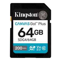 Kingston 128 GB SDXC Card Canvas Go! Plus G4 (Class 10, UHS-I U3, V30)