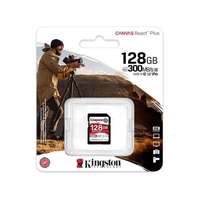 Kingston 128 GB SDXC Card Canvas React Plus (300 MB/s, Class 10, U3, V90)