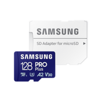Samsung 128 GB microSDXC Card Pro Plus (180 MB/s, Class 10, U3, V30)