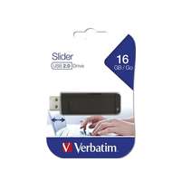 Verbatim 16 GB Pendrive 2.0 Slider (fekete)
