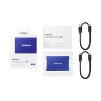 Samsung 1 TB T7 külső SSD (USB 3.2, kék)