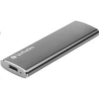 Verbatim 240 GB Vx500 Portable SSD (USB 3.1, fém, szürke)