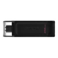 Kingston 256 GB Pendrive USB-C 3.2 Gen 1 DataTraveler 70 fekete